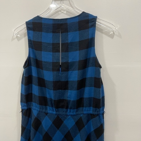 Trouve Assymetrical Buffalo Plaid Dress Sleeveless - Picture 4 of 7